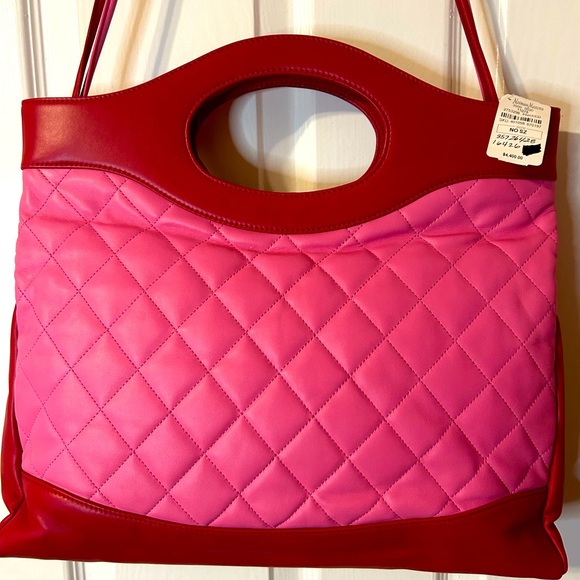 CHANEL Lambskin Quilted Large 31 Hand Bag Pink Light Red Women's Authentic Cert. - Picture 2 of 15
